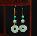 Jade Garden - Celadon Circle Earrings