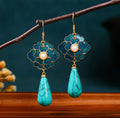 Dunhuang - Mogao Sky Petal Earrings