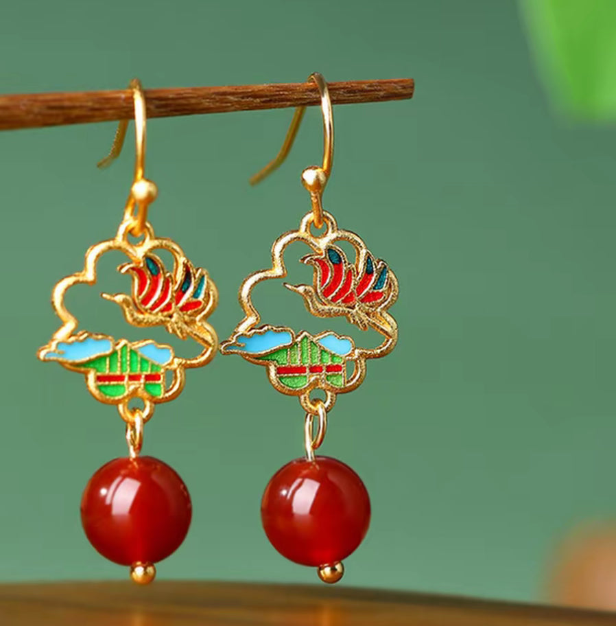 Eastern Garden - Dancing Cranes